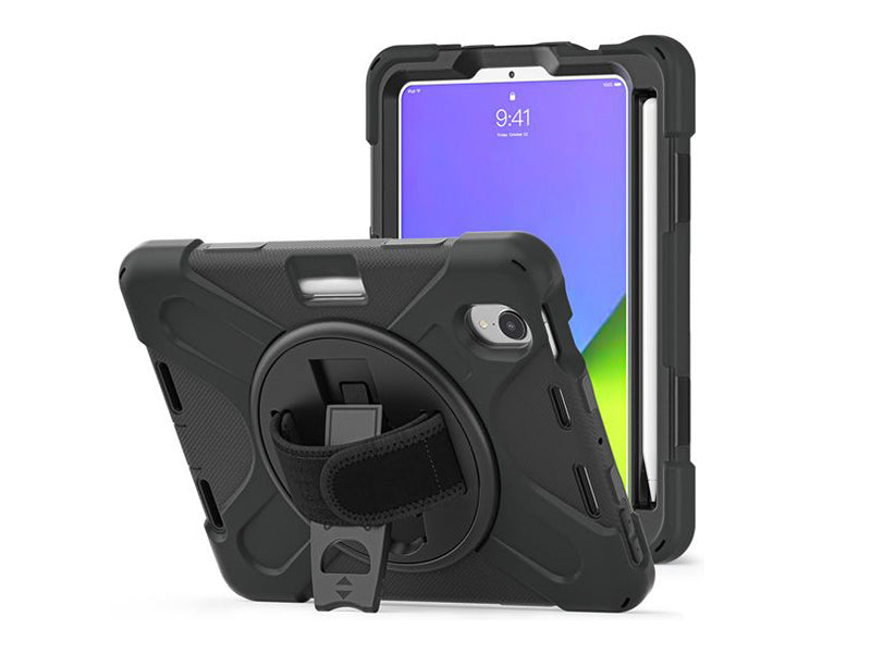 Rotating Security Case for iPad Mini 8.3 (2024/21 - 7/6th gen) - Black