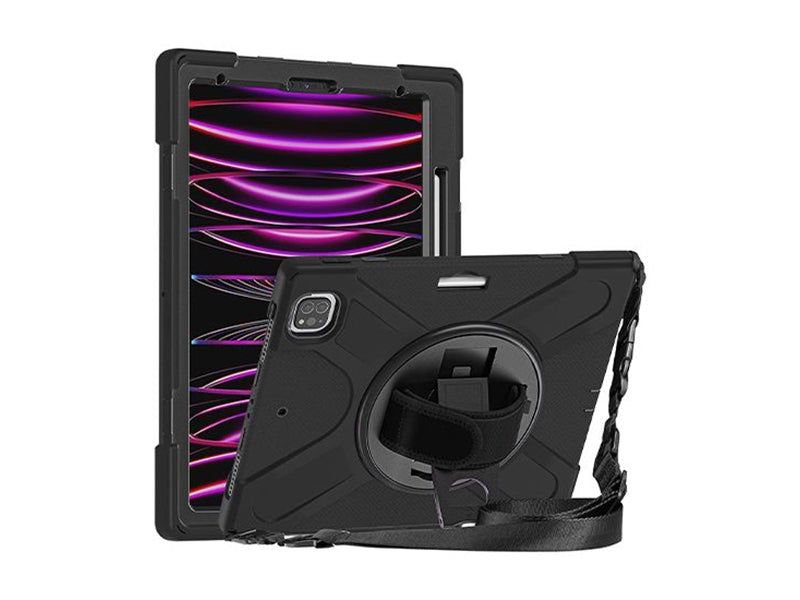 Rotating Security Case for iPad Pro 12.9 (2021/22 - 5/6th gen) - Black