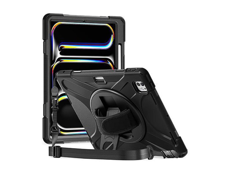Rotating Security Case for iPad Pro 13 (2024 - M4) - Black
