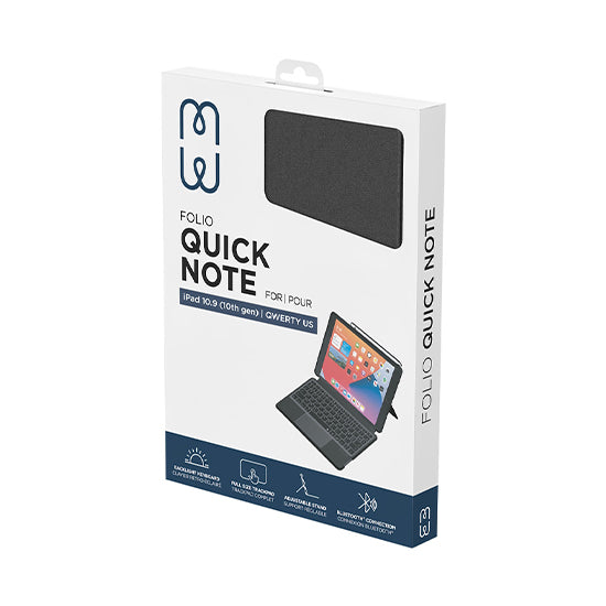 Folio Quick Note iPad 11 (A16) & 10.9 (10th gen) QWERTY US