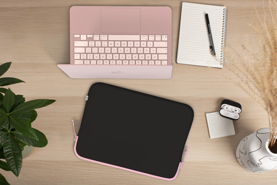 MacBook Sleeve NEO Basics ²Life Perfect Fit Black / Rose