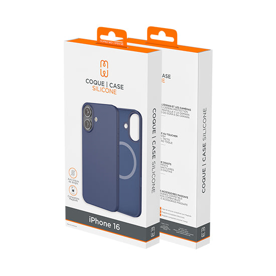 iPhone 16 MagSafe Silicone Case Blue