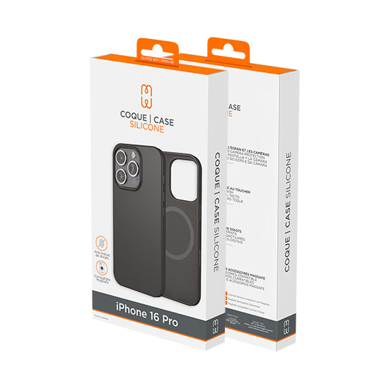 iPhone 16 Pro MagSafe Silicone Case Black
