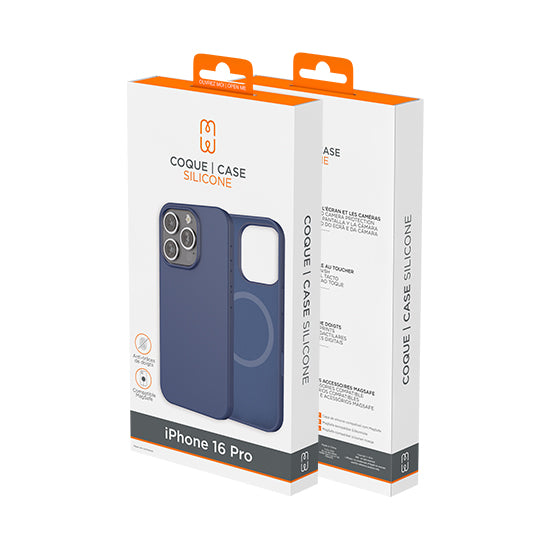 iPhone 16 Pro MagSafe Silicone Case Blue
