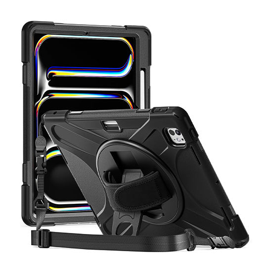 Rotating Security Case for iPad Pro 13 (2024 - M4) - Black