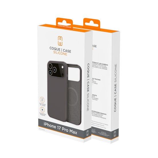 iPhone 17 Pro Max MagSafe Silicone Case Black
