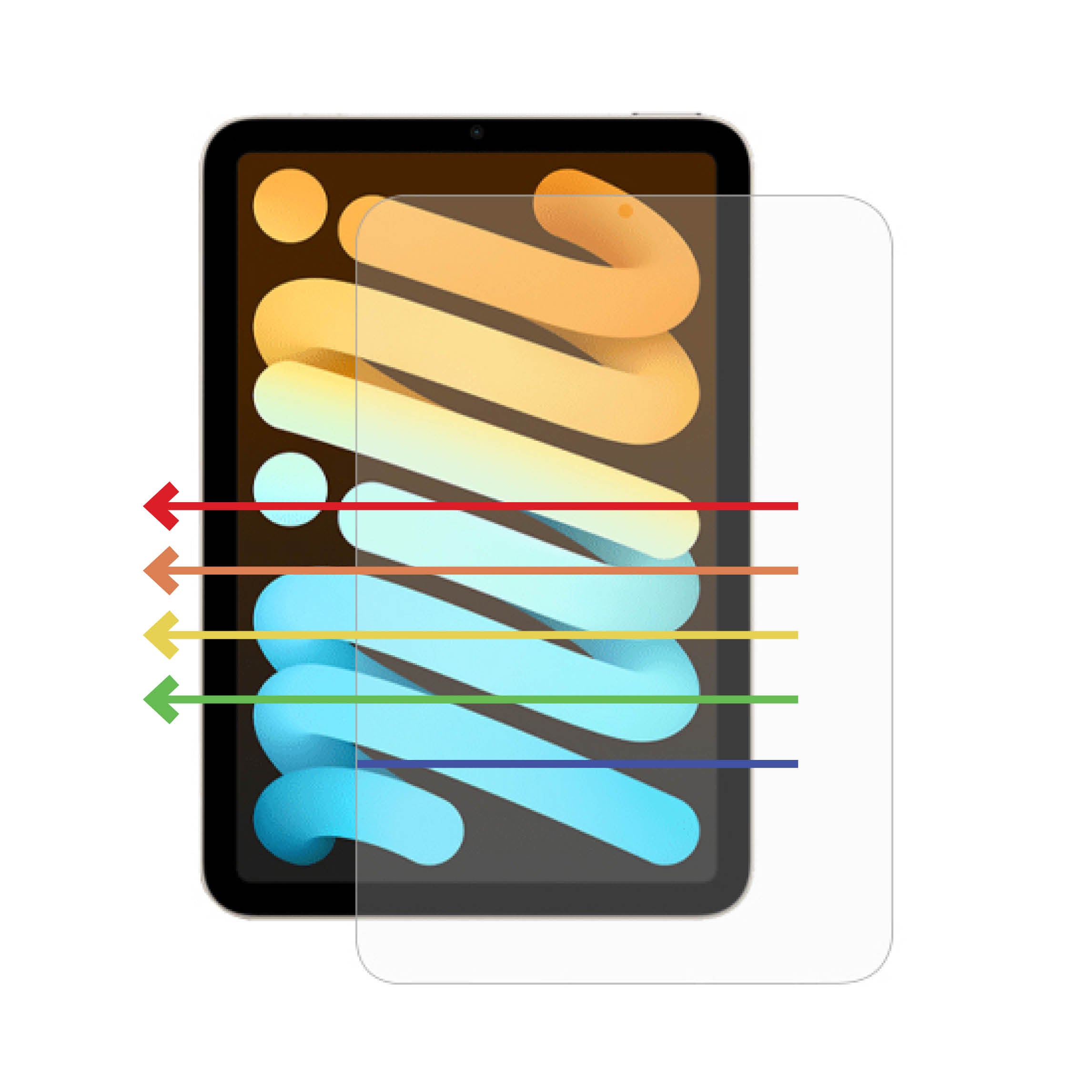 Anti-Blue Light Screen Protector for iPad Mini 8.3 (2024/21 - 7th/6th gen) Polybag