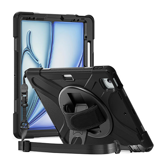 Rotating Security Case for iPad Air 13 (2025/24 - M3/M2) - Black