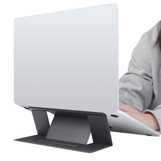 Anthracite adhesive laptop stand Polybag