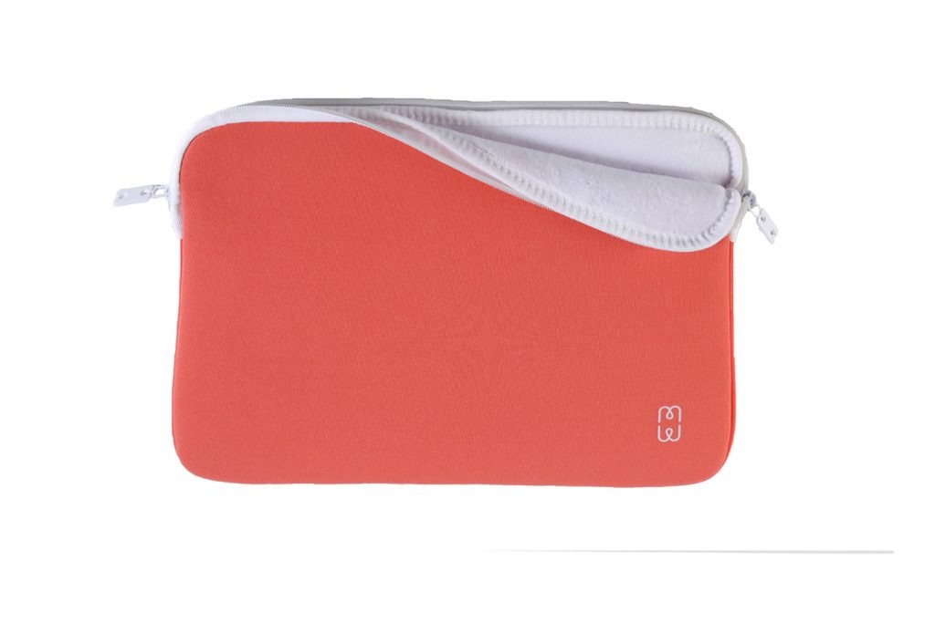 Coral red / White Sleeve for MacBook Pro 13" (late 2016)